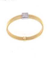 Bracciale Bolzoni Donna TUBO GAS in Oro giallo Diamante 0.21 Ct BR390-OGB-W - BR390-OGB-W